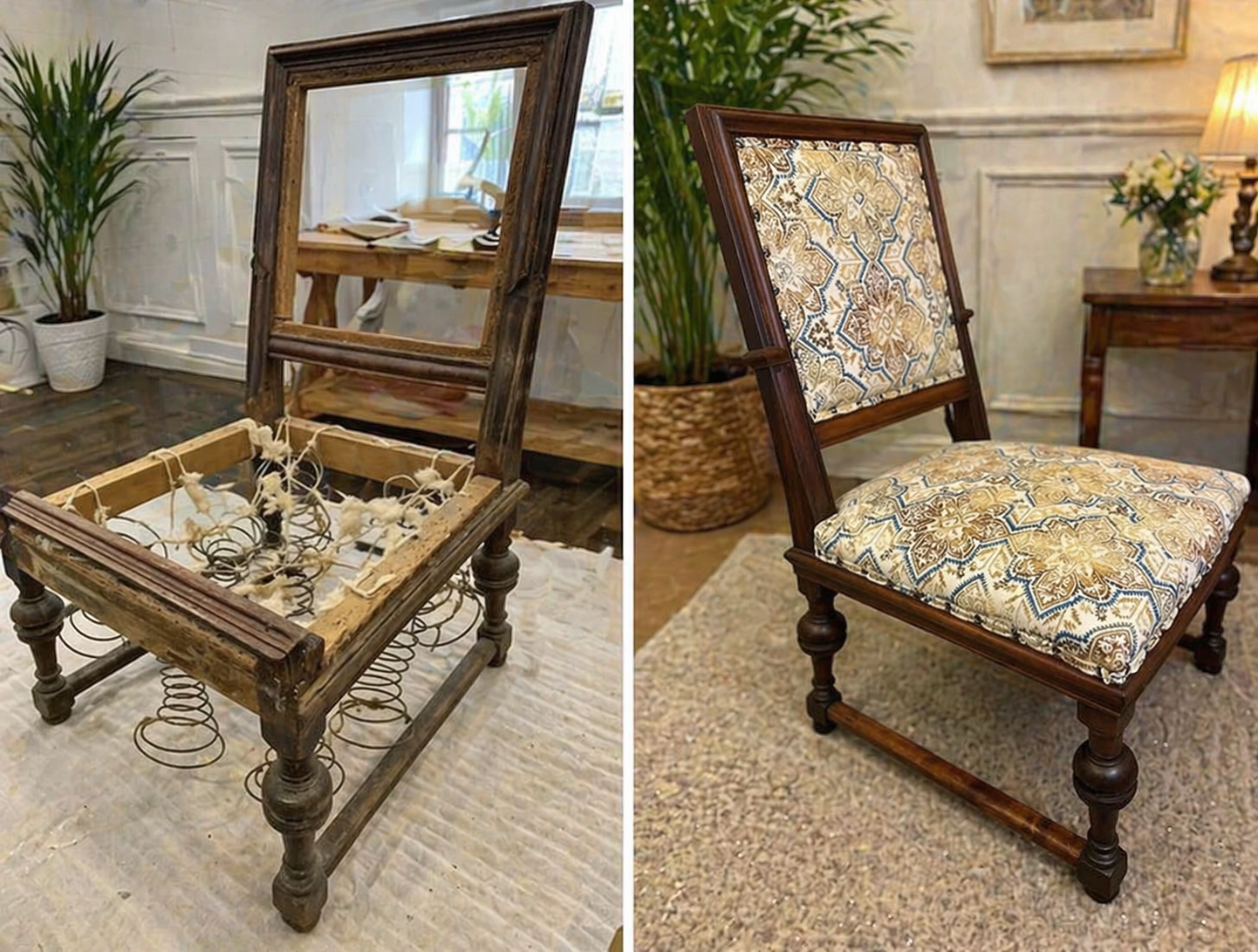 vintage fireplace chairs