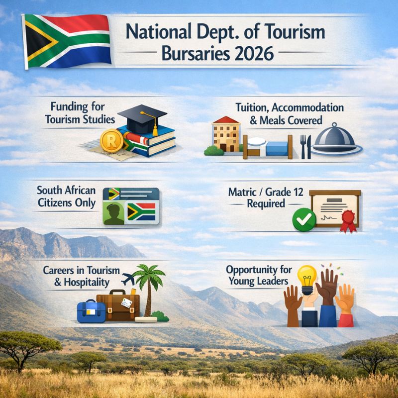 National Department Of Tourism Bursaries 2026
