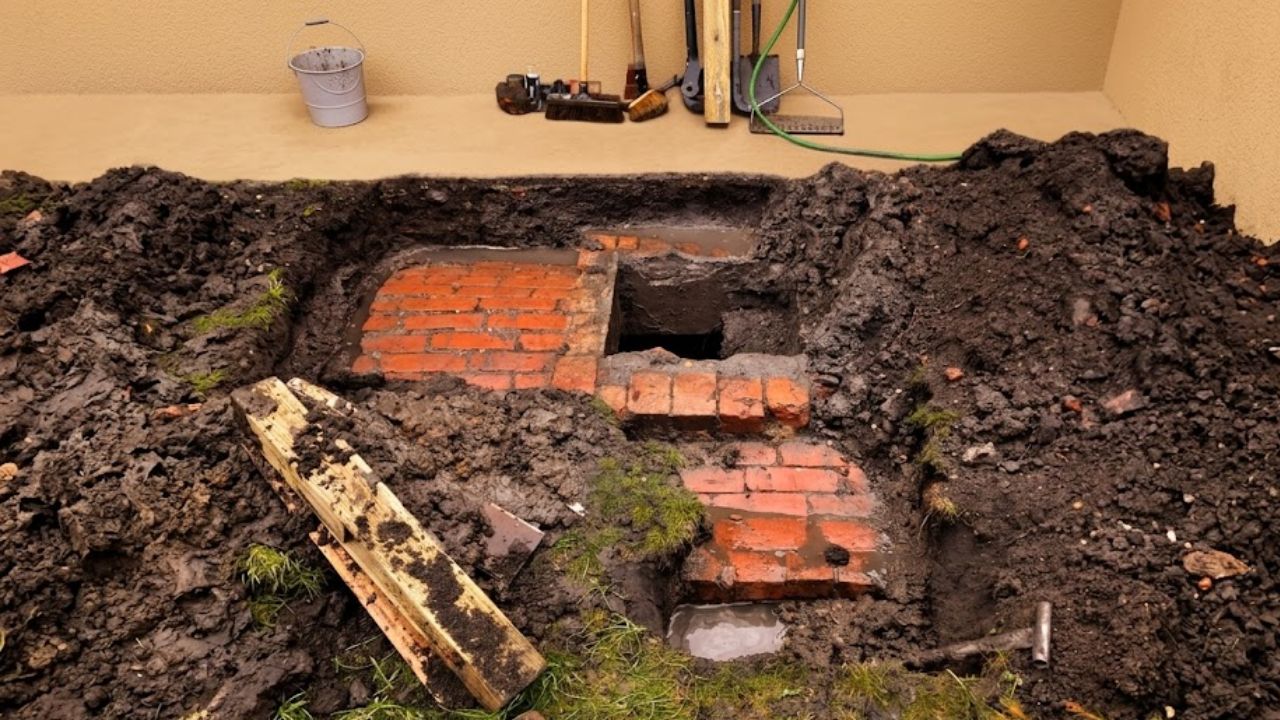 I started digging a hole to plant